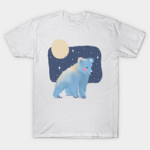 Midnight Bear T-Shirt by fernandaschallen